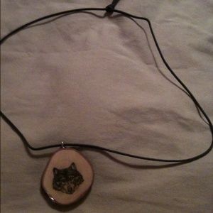 COPY - Wood bear necklace
